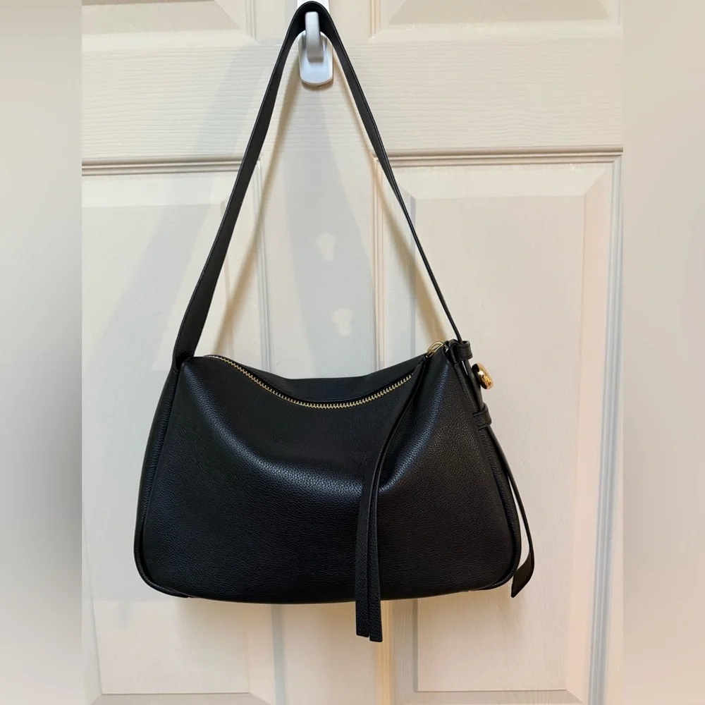 Authentic Tory Burch ROMY Black Shoulder Bag - Picture 7 of 16